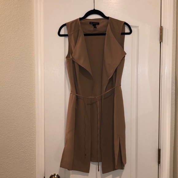 INC International Concepts Open-Front Long Vest - Picture 2 of 4